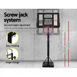 Everfit 3.05m Portable Basketball Hoop Stand System Height Adjustable - Black Everfit 3.05m Portable Basketball Hoop Stand System Height Adjustable - Black