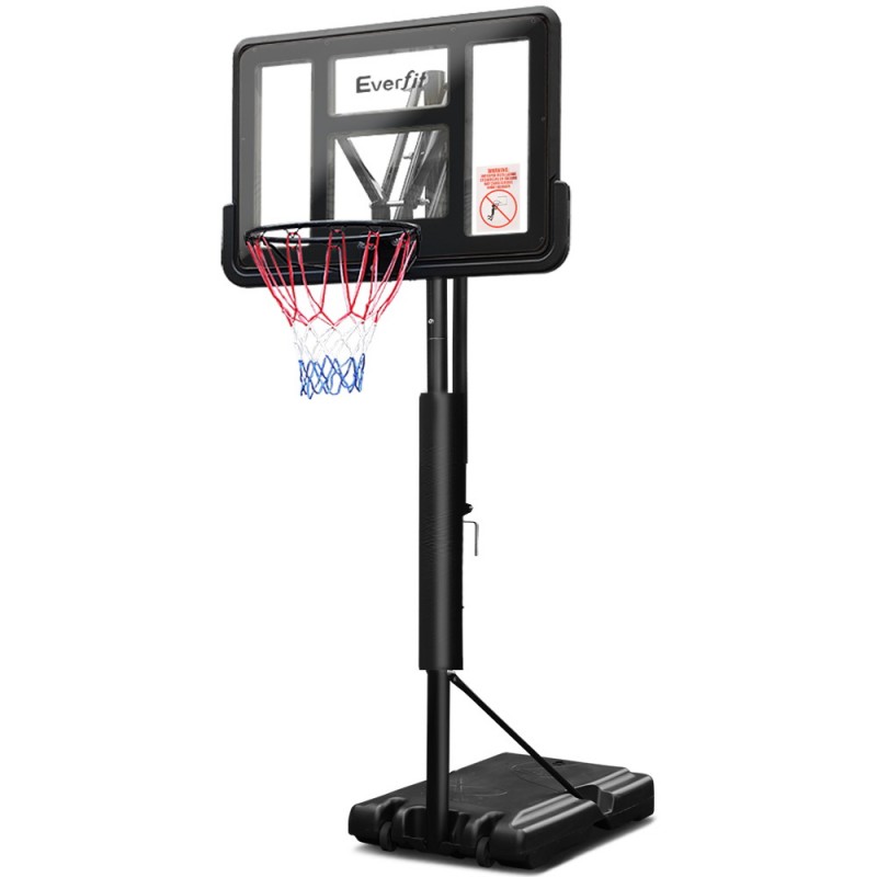 Everfit 3.05m Portable Basketball Hoop Stand System Height Adjustable - Black Everfit 3.05m Portable Basketball Hoop Stand System Height Adjustable - Black