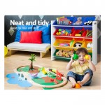 Keezi Kids 12 Plastic Bins Toy Organiser Box Bookshelf Storage Children Rack Keezi Kids 12 Plastic Bins Toy Organiser Box Bookshelf Storage Children Rack