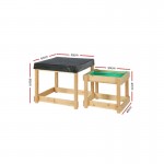 Keezi Kids Sandpit Sand and Water Wooden Table with Cover Outdoor Sand Pit Toys Keezi Kids Sandpit Sand and Water Wooden Table with Cover Outdoor Sand Pit Toys