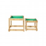 Keezi Kids Sandpit Sand and Water Wooden Table with Cover Outdoor Sand Pit Toys Keezi Kids Sandpit Sand and Water Wooden Table with Cover Outdoor Sand Pit Toys