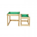 Keezi Kids Sandpit Sand and Water Wooden Table with Cover Outdoor Sand Pit Toys Keezi Kids Sandpit Sand and Water Wooden Table with Cover Outdoor Sand Pit Toys