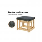 Keezi Kids Sandpit Sand and Water Wooden Table with Cover Outdoor Sand Pit Toys Keezi Kids Sandpit Sand and Water Wooden Table with Cover Outdoor Sand Pit Toys