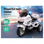 Rigo Kids Police Motorbike Ride On - White Rigo Kids Police Motorbike Ride On - White