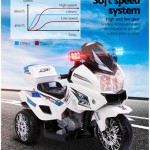 Rigo Kids Police Motorbike Ride On - White Rigo Kids Police Motorbike Ride On - White