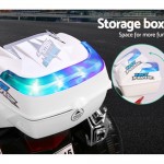 Rigo Kids Police Motorbike Ride On - White Rigo Kids Police Motorbike Ride On - White