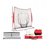 Everfit Portable Baseball Softball Sports Tennis Training Net Stand - Red Everfit Portable Baseball Softball Sports Tennis Training Net Stand - Red