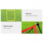 Everfit Portable Baseball Softball Sports Tennis Training Net Stand - Red Everfit Portable Baseball Softball Sports Tennis Training Net Stand - Red