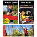Everfit Portable Baseball Softball Sports Tennis Training Net Stand - Red Everfit Portable Baseball Softball Sports Tennis Training Net Stand - Red