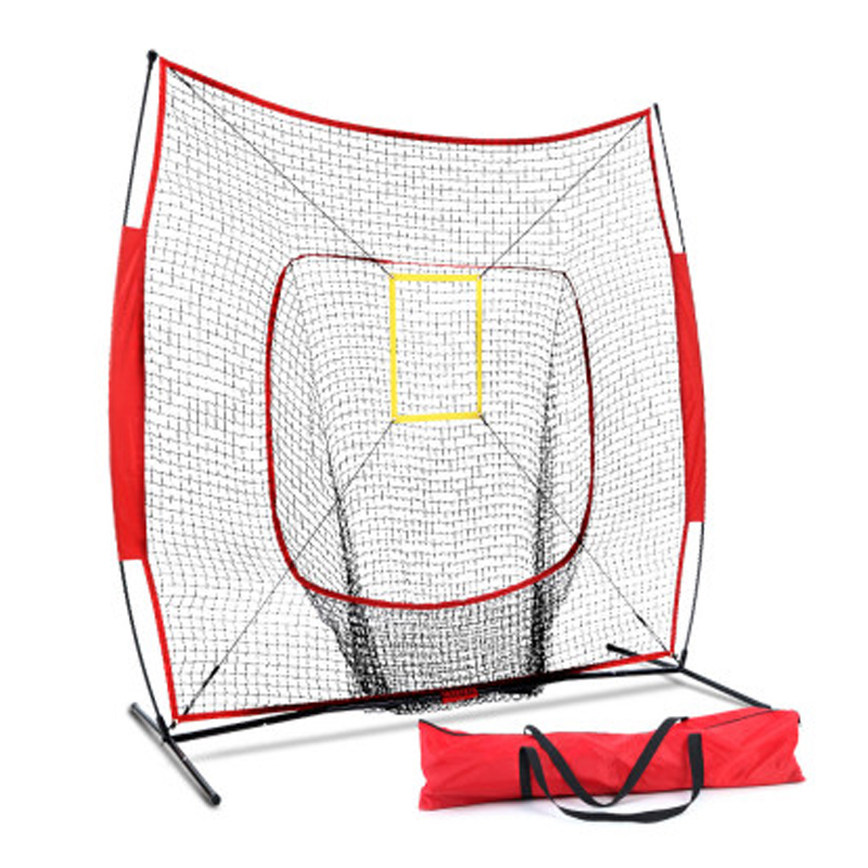 Everfit Portable Baseball Softball Sports Tennis Training Net Stand - Red Everfit Portable Baseball Softball Sports Tennis Training Net Stand - Red