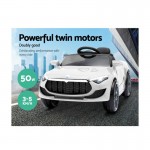 Rigo Kids Maserati Car Ride On - White Rigo Kids Maserati Car Ride On - White