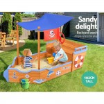 Keezi Boat Sand Pit With Canopy Keezi Boat Sand Pit With Canopy