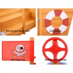 Keezi Boat Sand Pit With Canopy Keezi Boat Sand Pit With Canopy