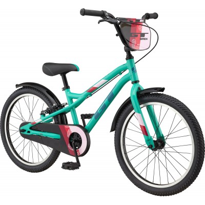 GT Bicycles Siren 20" Kids Single Speed Bike - Gloss Pitch Green