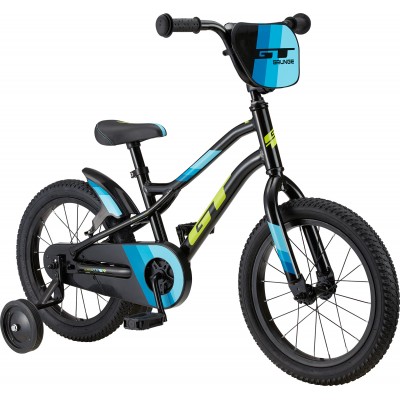 GT Bicycles Grunge 16" Kids Single Speed Bike - Gloss Black