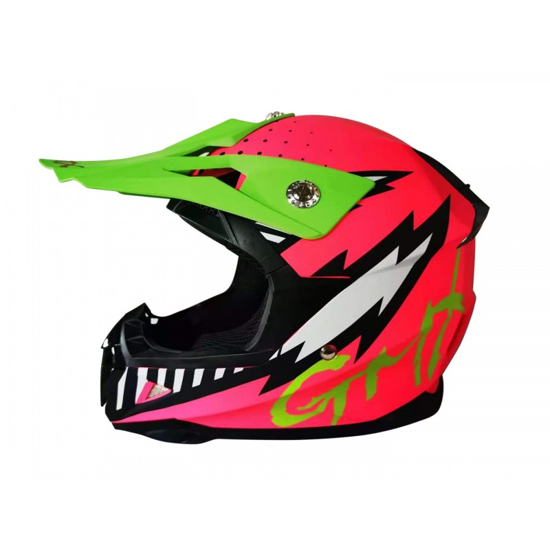 GMX Motocross Junior Helmet Pink - Large (51-52cm) GMX Motocross Junior Helmet Pink - Large (51-52cm)