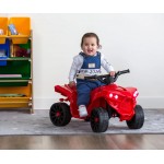 Lenoxx Rechargeable Ride On Quad Bike with Safe Braking System - Red