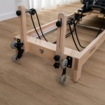 Lifespan Fitness Contour Folding Wooden Pilates Reformer Machine - Black