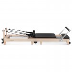 Lifespan Fitness Contour Folding Wooden Pilates Reformer Machine - Black