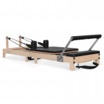 Lifespan Fitness Contour Folding Wooden Pilates Reformer Machine - Black