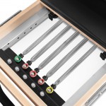 Lifespan Fitness Contour Folding Wooden Pilates Reformer Machine - Black