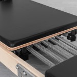 Lifespan Fitness Contour Folding Wooden Pilates Reformer Machine - Black
