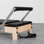 Lifespan Fitness Contour Folding Wooden Pilates Reformer Machine - Black