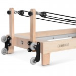 Lifespan Fitness Contour Folding Wooden Pilates Reformer Machine - Black