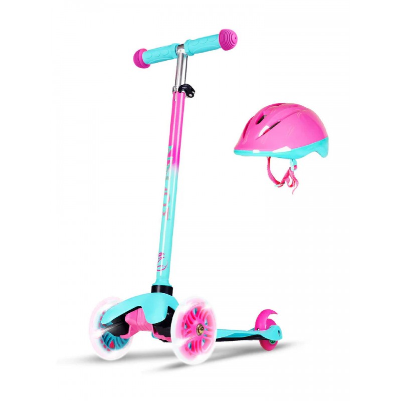 Zycom Kids Zipper Scooter with certified helmet - Teal/Pink Zycom Kids Zipper Scooter with certified helmet - Teal/Pink