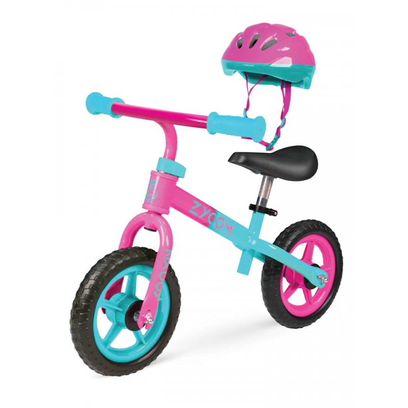 Zycom Kids My 1st Balance Bike with certified helmet - Pink/Teal Zycom Kids My 1st Balance Bike with certified helmet - Pink/Teal