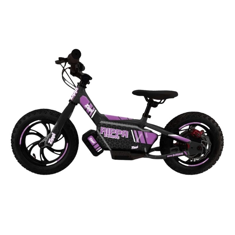 Zippi Rippa E-Drive 12" Kids Electric Balance Bike - Purple Zippi Rippa E-Drive 12" Kids Electric Balance Bike - Purple
