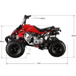 GMX 110cc The Beast Sports Quad Bike - Red GMX 110cc The Beast Sports Quad Bike - Red