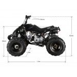 GMX 110cc The Beast Sports Quad Bike - Black GMX 110cc The Beast Sports Quad Bike - Black