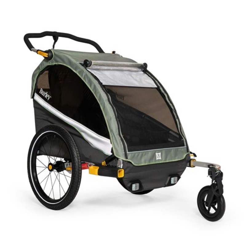 Burley D' Lite X Double Bike Trailer Green Burley D' Lite X Double Bike Trailer Green