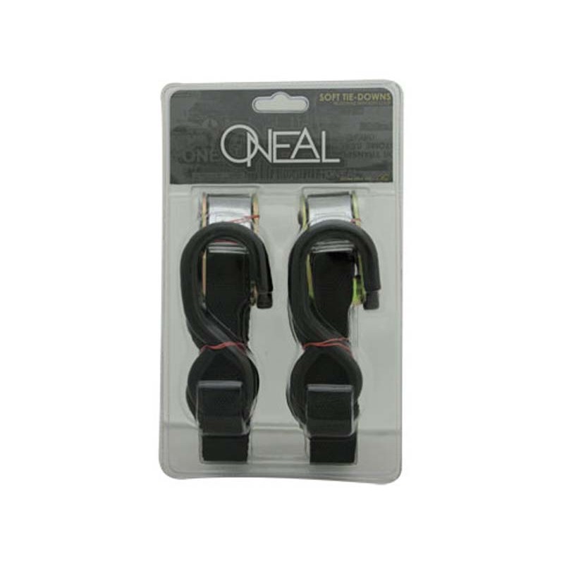 Oneal Tie Downs 1" with Soft Loop Black/Black Oneal Tie Downs 1" with Soft Loop Black/Black