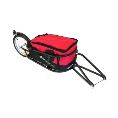 Pro Series Single Wheel Cargo Trailer Black/Red