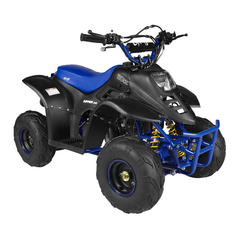 GMX 110cc Ripper-X Junior Kids Quad Bike - Black / Blue GMX 110cc Ripper-X Junior Kids Quad Bike - Black / Blue