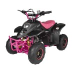 GMX 110cc Ripper-X Junior Kids Quad Bike - Black / Pink