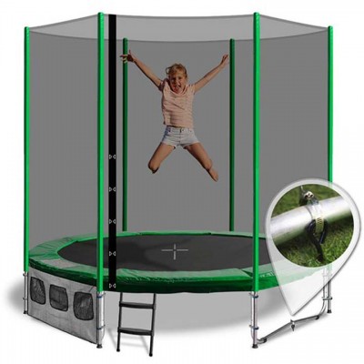 OZ Trampolines Summit Round 6 Ft. Above Ground Trampoline - Green