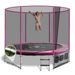 OZ Trampolines Summit Round 8 Ft. Above Ground Trampoline - Pink