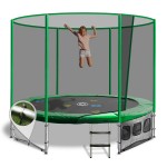 OZ Trampolines Summit Round 8 Ft. Above Ground Trampoline - Green OZ Trampolines Summit Round 8 Ft. Above Ground Trampoline - Green