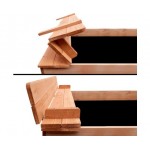 Keezi Square Sand Pit - Natural Wood Keezi Square Sand Pit - Natural Wood