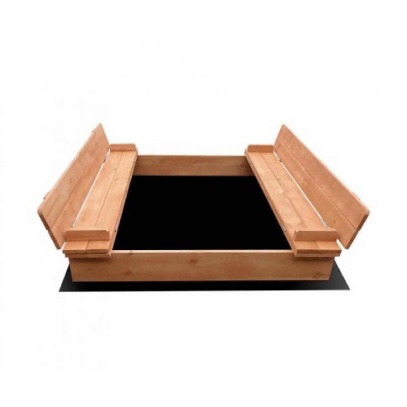 Keezi Square Sand Pit - Natural Wood Keezi Square Sand Pit - Natural Wood