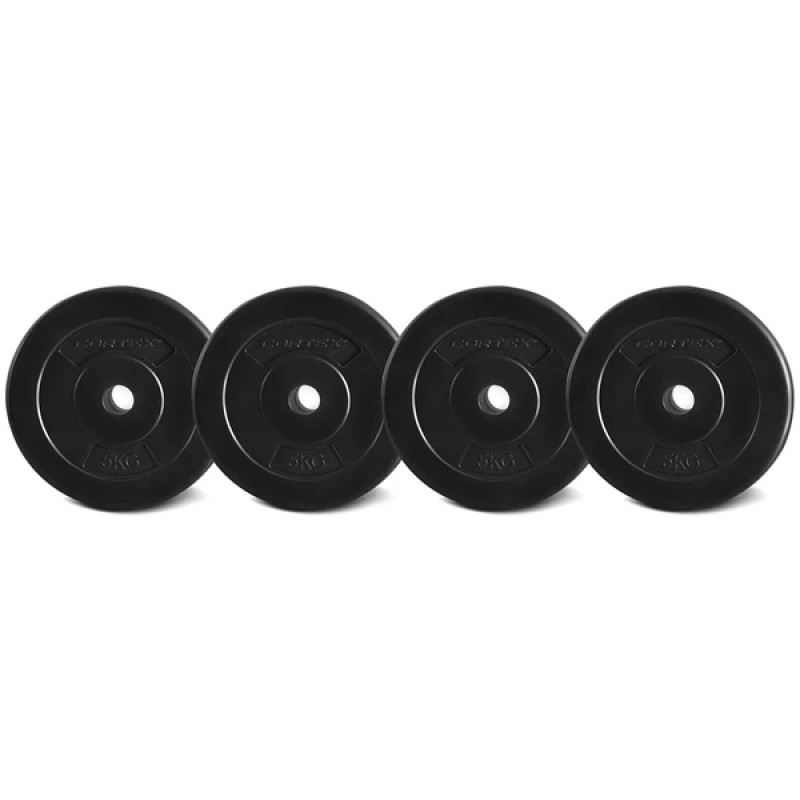 Lifespan CORTEX 5kg EnduraShell 25mm Standard Plates (Set of 4) Lifespan CORTEX 5kg EnduraShell 25mm Standard Plates (Set of 4)