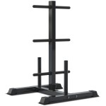 Lifespan CORTEX 90kg EnduraShell Barbell Weight Set with Weight Tree
