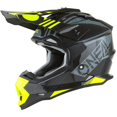 Oneal 2022 2 Series Rush Helmet V.22 Grey/Neon Yellow Youth MD 49/50cm