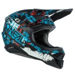 Oneal 2021 3 Series Ride Helmet Adult Black/Blue LG Oneal 2021 3 Series Ride Helmet Adult Black/Blue LG