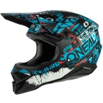 Oneal 2021 3 Series Ride Helmet Adult Black/Blue LG Oneal 2021 3 Series Ride Helmet Adult Black/Blue LG