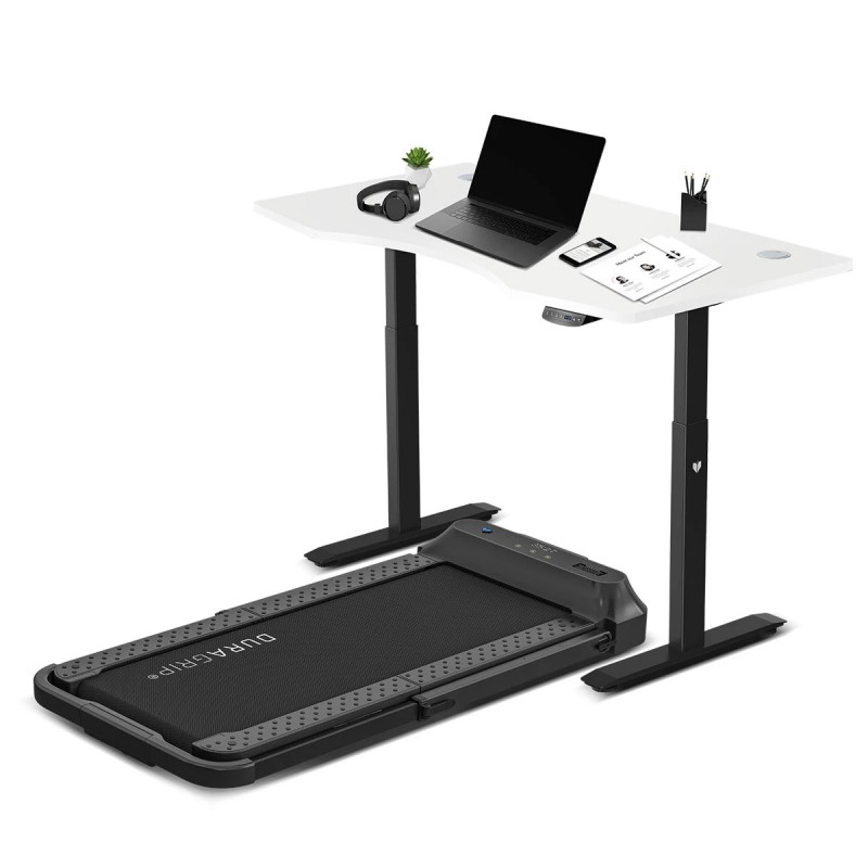 Lifespan V-FOLD Treadmill with ErgoDesk Automatic Standing Desk 1500mm in White Lifespan V-FOLD Treadmill with ErgoDesk Automatic Standing Desk 1500mm in White