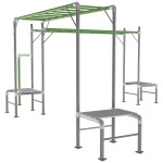 Junior Jungle Zambia Dual Monkey Bar Climbing Play Set Junior Jungle Zambia Dual Monkey Bar Climbing Play Set